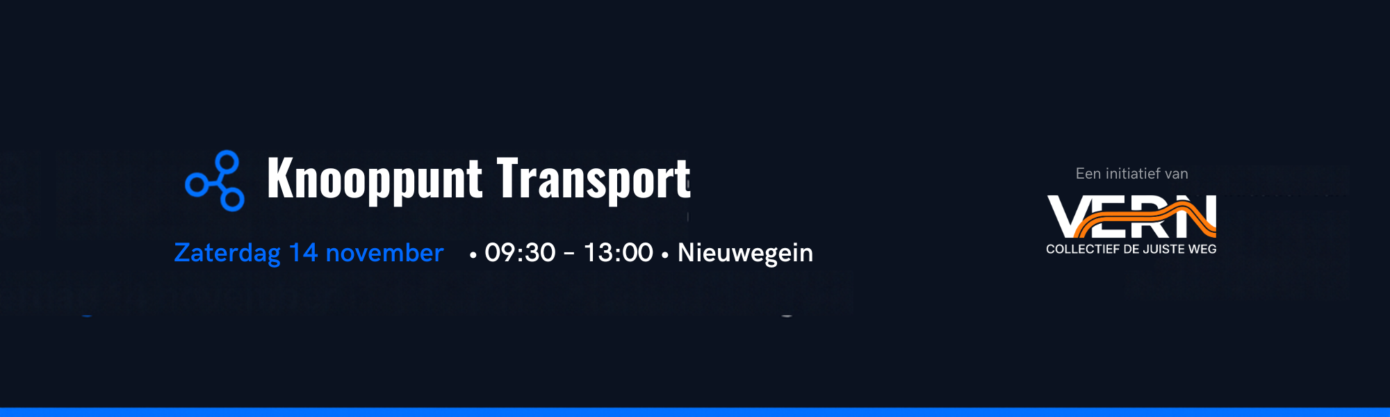 Knooppunt Transport: 14 november in Nieuwegein